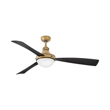 Load image into Gallery viewer, Oliver LED Ceiling Fan in Heritage Brass (62-Inch).