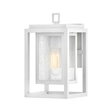 Load image into Gallery viewer, Republic Outdoor Wall Light in Textured White (Small).