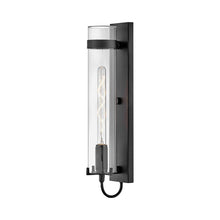 Load image into Gallery viewer, Ryden Outdoor Wall Light in Black (Bulb Included).