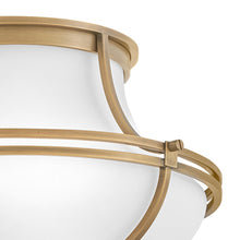 Load image into Gallery viewer, Saddler Flush Mount Ceiling Light in Detail.
