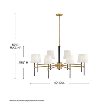 Load image into Gallery viewer, Saunders Chandelier - line drawing.