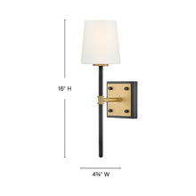 Load image into Gallery viewer, Saunders Wall Light - line drawing.