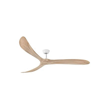 Load image into Gallery viewer, Swell Ceiling Fan in Matte White/Natural (80-Inch).