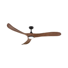 Load image into Gallery viewer, Swell LED Ceiling Fan in Walnut (72-Inch).