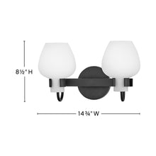 Load image into Gallery viewer, Sylvie Bath Vanity Light - line drawing.