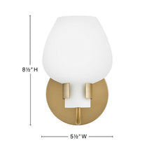 Load image into Gallery viewer, Sylvie Wall Light - line drawing.
