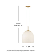 Load image into Gallery viewer, Willa Pendant Light - line drawing.