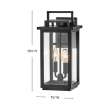 Load image into Gallery viewer, Winthorpe Outdoor Wall Light - line drawing.