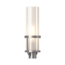 Load image into Gallery viewer, Alcove Outdoor Post Light in Coastal Burnished Steel (Frosted Glass).