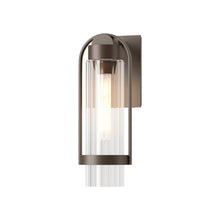 Load image into Gallery viewer, Alcove Outdoor Wall Light in Coastal Bronze/Clear Glass (Small).