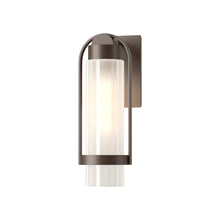 Load image into Gallery viewer, Alcove Outdoor Wall Light in Coastal Bronze/Frosted Glass (Small).