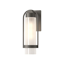 Load image into Gallery viewer, Alcove Outdoor Wall Light in Natural Iron/Frosted Glass (Small).