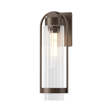 Load image into Gallery viewer, Alcove Outdoor Wall Light in Coastal Bronze/Clear Glass (Medium).