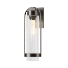 Load image into Gallery viewer, Alcove Outdoor Wall Light in Oil Rubbed Bronze/Clear Glass (Medium).