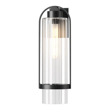 Load image into Gallery viewer, Alcove Outdoor Wall Light in Coastal Black/Clear Glass (Large).