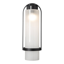 Load image into Gallery viewer, Alcove Outdoor Wall Light in Coastal Black/Frosted Glass (Large).