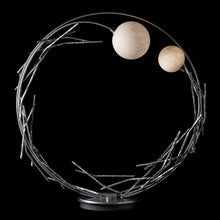 Load image into Gallery viewer, Brindille Ring Table Lamp in Detail.