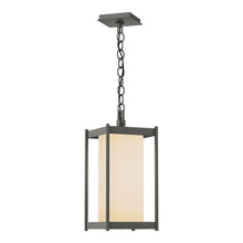 Load image into Gallery viewer, Cela Outdoor Lantern in Natural Iron (Opal Glass/Large).