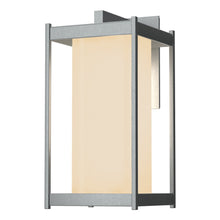 Load image into Gallery viewer, Cela Outdoor Wall Light in Coastal Burnished Steel (Opal Glass/Large).