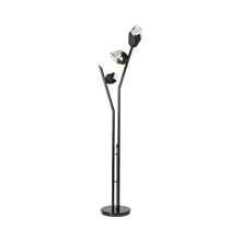 Load image into Gallery viewer, Chrysalis Floor Lamp in Ink/Matte Black Glass.