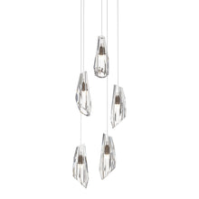 Load image into Gallery viewer, Luma Round Multi Light Pendant Light in Bronze (Long/5-Light).