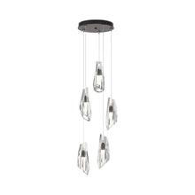 Load image into Gallery viewer, Luma Round Multi Light Pendant Light in Oil Rubbed Bronze (Standard/5-Light).