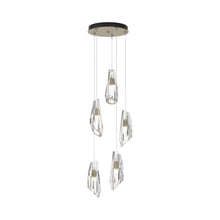 Load image into Gallery viewer, Luma Round Multi Light Pendant Light in Soft Gold (Standard/5-Light).