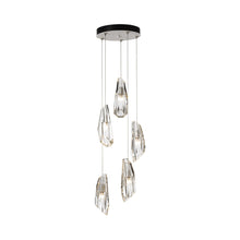 Load image into Gallery viewer, Luma Round Multi Light Pendant Light in White (Standard/5-Light).