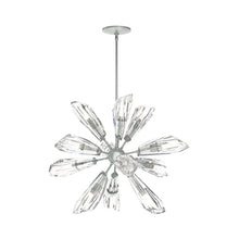 Load image into Gallery viewer, Luma Starburst Pendant Light in Vintage Platinum.