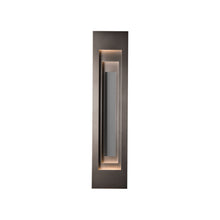 Load image into Gallery viewer, Procession Outdoor Wall Light in Coastal Dark Smoke (Coastal Burnished Steel).