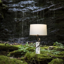 Load image into Gallery viewer, Rivulet Table Lamp in Outside Area.