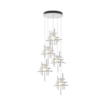 Load image into Gallery viewer, Tura Multi Light Pendant Light in White/Frosted Glass (Standard/5-Light).