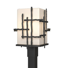 Load image into Gallery viewer, Tura Outdoor Post Light in Coastal Black (Clear Glass).
