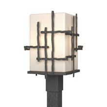 Load image into Gallery viewer, Tura Outdoor Post Light in Natural Iron (Clear Glass).