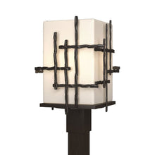 Load image into Gallery viewer, Tura Outdoor Post Light in Oil Rubbed Bronze (Opal Glass).