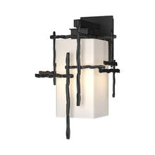 Load image into Gallery viewer, Tura Outdoor Wall Light in Coastal Black (Medium).