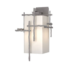 Load image into Gallery viewer, Tura Outdoor Wall Light in Coastal Burnished Steel (Large).