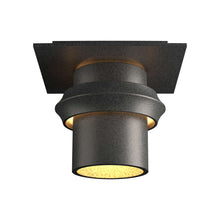 Load image into Gallery viewer, Twilight Outdoor Semi-Flush Mount Ceiling Light in Small/Incandescent/Coastal Natural Iron.