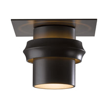Load image into Gallery viewer, Twilight Outdoor Semi-Flush Mount Ceiling Light in Medium/Incandescent/Oil Rubbed Bronze.