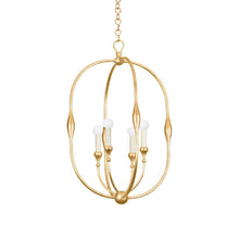 Load image into Gallery viewer, Baltic Pendant Light in Vintage Gold Leaf (4-Light).