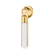 Load image into Gallery viewer, Bethlehem Wall Light in Aged Brass.