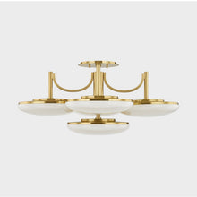 Load image into Gallery viewer, Bregman LED Semi Flush Mount Ceiling Light in Detail.