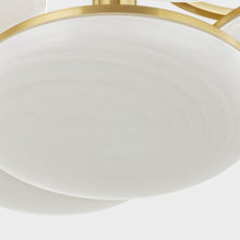 Load image into Gallery viewer, Bregman LED Semi Flush Mount Ceiling Light in Detail.