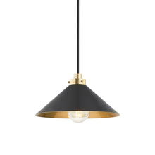 Load image into Gallery viewer, Clivedon Pendant Light in Aged Brass/Distressed Brass (Small).