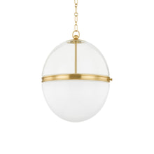 Load image into Gallery viewer, Donnell Pendant Light in Aged Brass (Large).