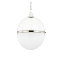 Load image into Gallery viewer, Donnell Pendant Light in Polished Nickel (Large).