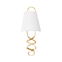 Load image into Gallery viewer, Dota Wall Light in Vintage Gold Leaf.