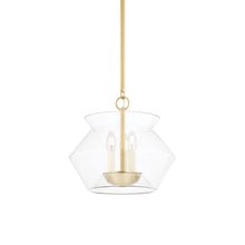 Load image into Gallery viewer, Edmonton Pendant Light in Aged Brass (3-Light).