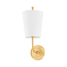 Load image into Gallery viewer, Gladstone Wall Light in Aged Brass.