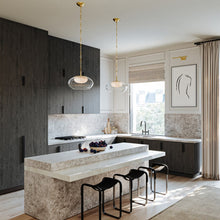 Load image into Gallery viewer, Moore LED Pendant Light in kitchen.